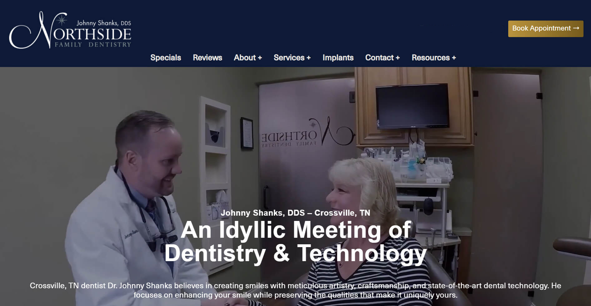 Northside dentistry Desktop Website