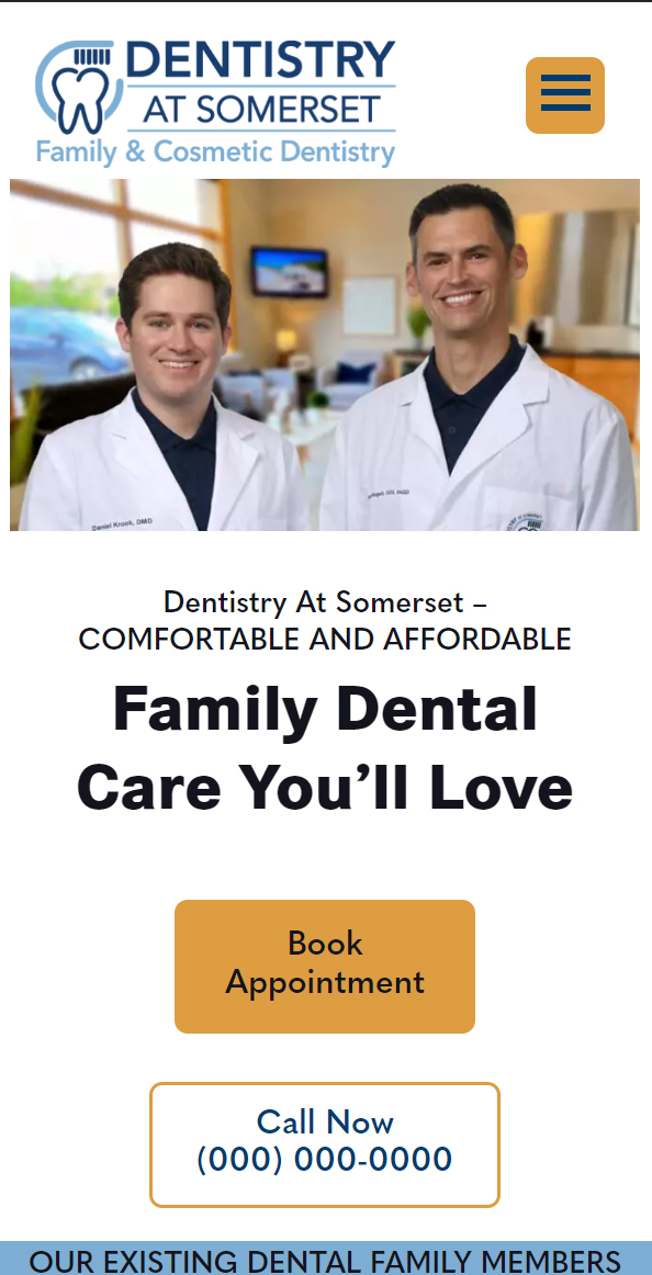 Dentistry somerset Mobile Website