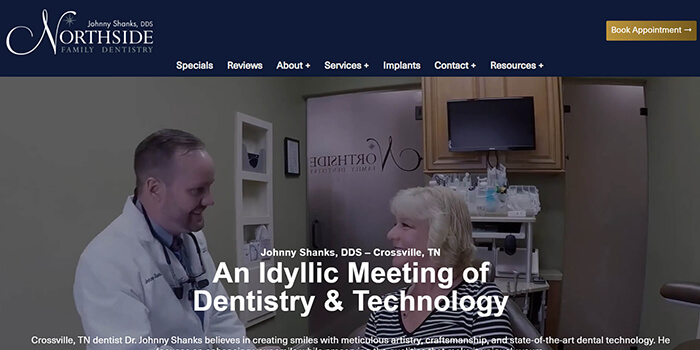 Northside dentistry wordpress website